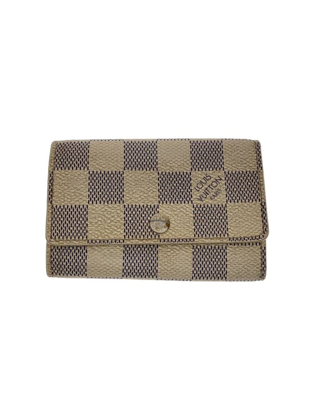 LOUIS VUITTON Multicles Damier Azur White Leather